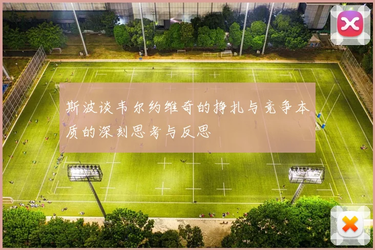 斯波谈韦尔约维奇的挣扎与竞争本质的深刻思考与反思